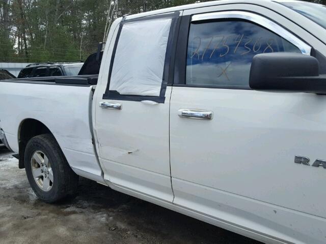 1D3HV18P39S802580 - 2009 DODGE RAM 1500 WHITE photo 9