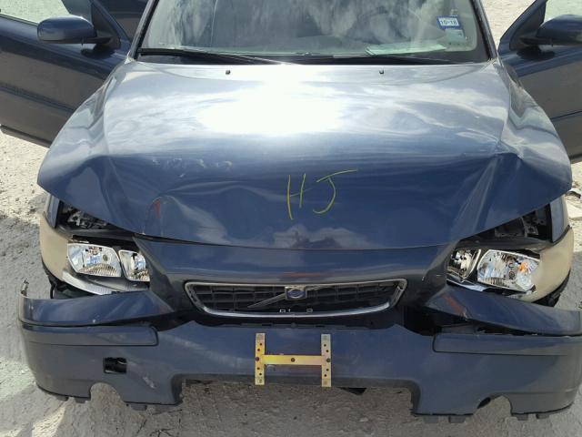 YV1RS592752465402 - 2005 VOLVO S60 2.5T BLUE photo 7