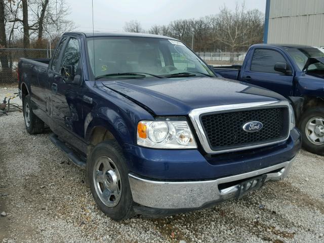 1FTRF12W57KC57649 - 2007 FORD F150 BLUE photo 1