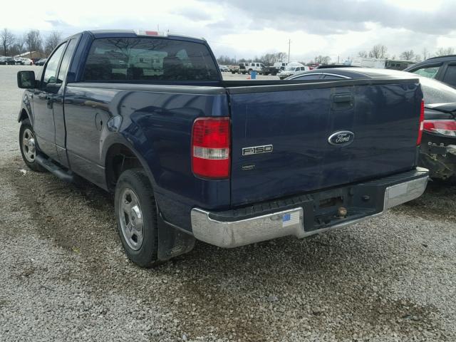 1FTRF12W57KC57649 - 2007 FORD F150 BLUE photo 3