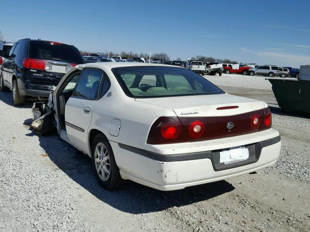 2G1WF52E349104761 - 2004 CHEVROLET IMPALA WHITE photo 3