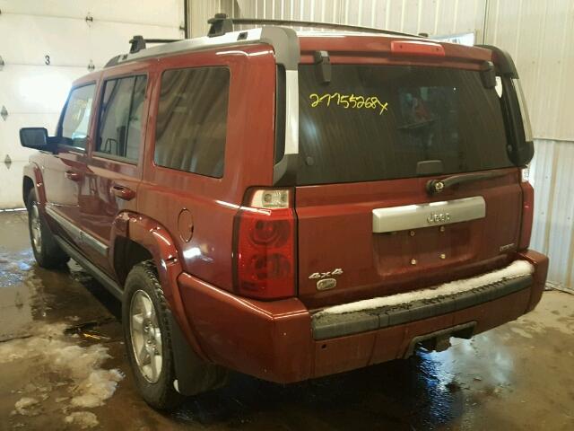 1J8HG68227C632071 - 2007 JEEP COMMANDER მუქწითელი ფოტო 3