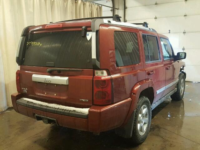1J8HG68227C632071 - 2007 JEEP COMMANDER მუქწითელი ფოტო 4