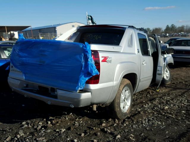 3GNTKFE77DG153564 - 2013 CHEVROLET AVALANCHE SILVER photo 4