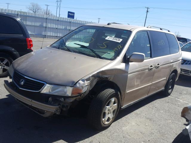 2HKRL1873YH601472 - 2000 HONDA ODYSSEY EX TAN photo 2