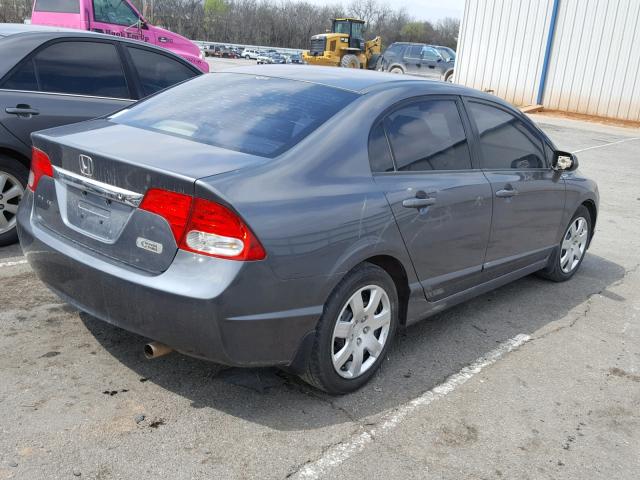 2HGFA16569H369696 - 2009 HONDA CIVIC LX BLUE photo 4