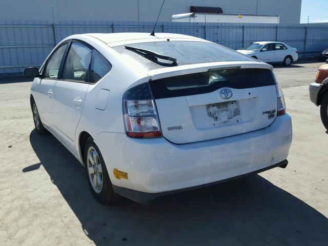 JTDKB20U253024887 - 2005 TOYOTA PRIUS WHITE photo 3