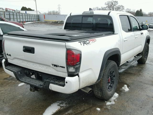 5TFCZ5AN0HX091767 - 2017 TOYOTA TACOMA DOU WHITE photo 4