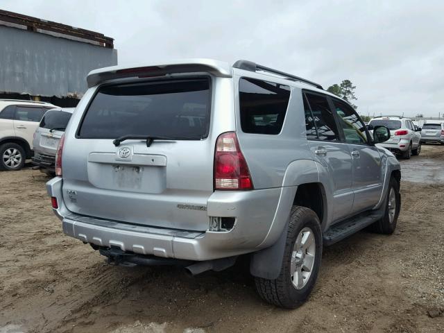 JTEZT14RX40014082 - 2004 TOYOTA 4RUNNER SR SILVER photo 4