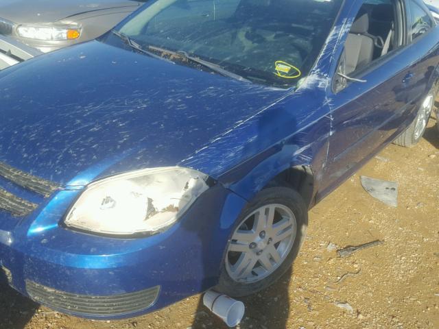 1G1AL15F667613330 - 2006 CHEVROLET COBALT LT BLUE photo 9