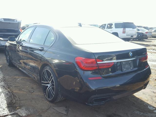 WBA7F2C54GG416423 - 2016 BMW 750 XI BLACK photo 3