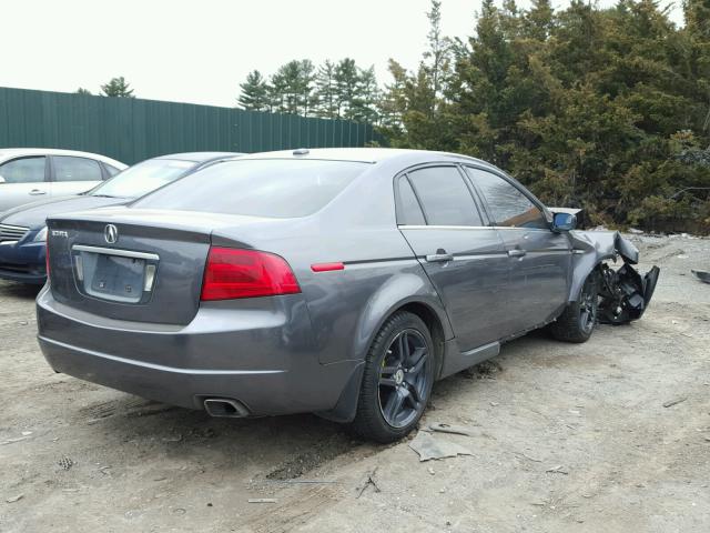 19UUA662X4A042073 - 2004 ACURA TL GRAY photo 4