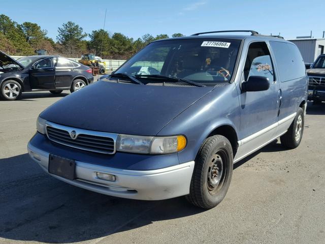 4M2DV1110VDJ53522 - 1997 MERCURY VILLAGER BLUE photo 2