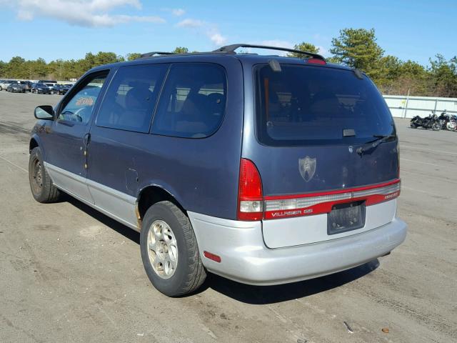 4M2DV1110VDJ53522 - 1997 MERCURY VILLAGER BLUE photo 3