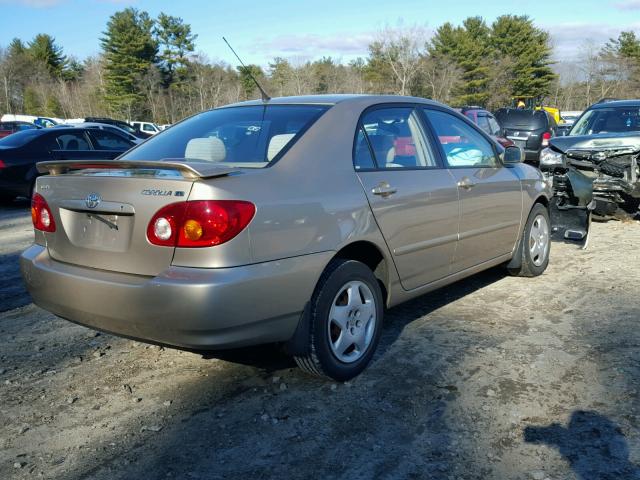 2T1BR38E94C174919 - 2004 TOYOTA COROLLA CE GOLD photo 4