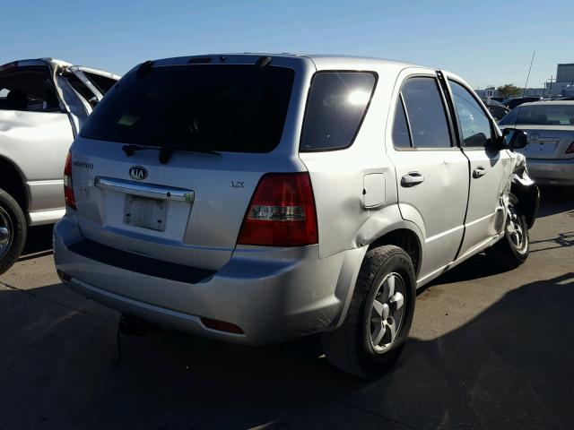 KNDJD735685801779 - 2008 KIA SORENTO EX SILVER photo 4