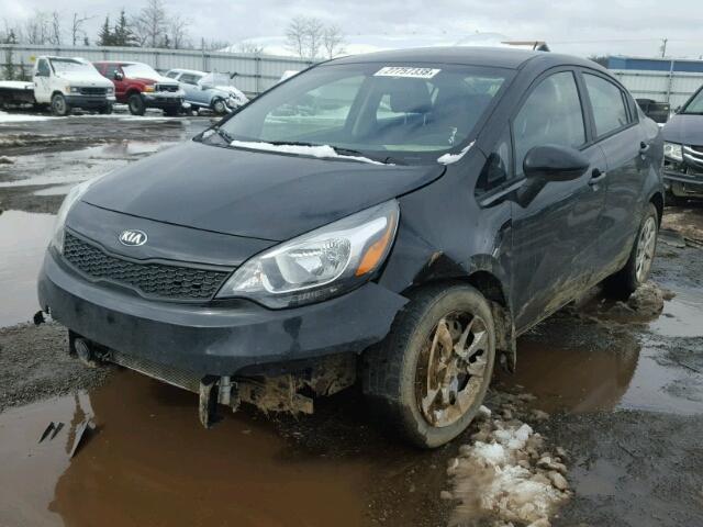 KNADM4A30H6044902 - 2017 KIA RIO LX Սև լուսանկար 2