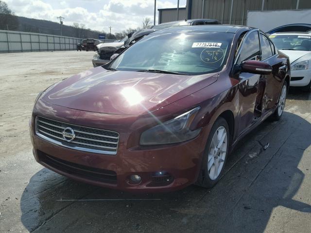 1N4AA5AP4BC830711 - 2011 NISSAN MAXIMA S MAROON photo 2