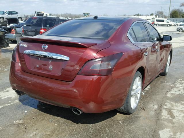 1N4AA5AP4BC830711 - 2011 NISSAN MAXIMA S MAROON photo 4