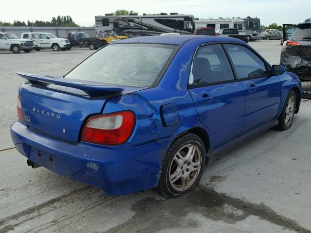 JF1GD29662H506786 - 2002 SUBARU IMPREZA WR BLUE photo 4