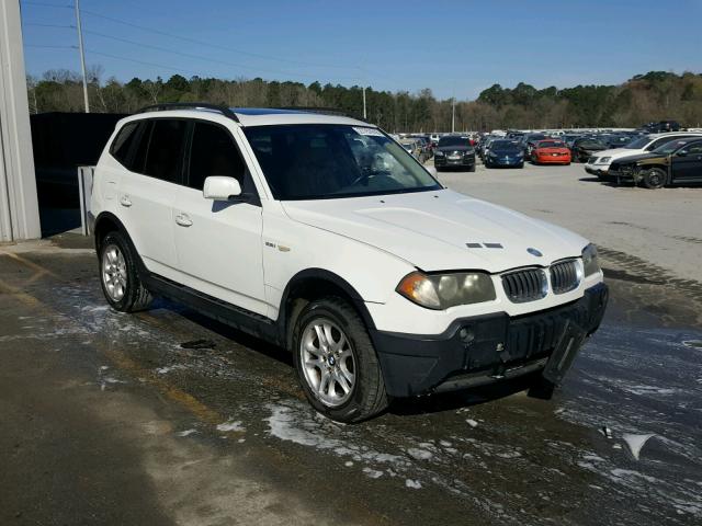 WBXPA73484WC43096 - 2004 BMW X3 2.5I WHITE photo 1