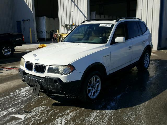 WBXPA73484WC43096 - 2004 BMW X3 2.5I WHITE photo 2