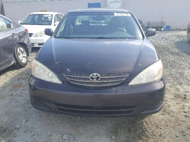 4T1BE32K62U578556 - 2002 TOYOTA CAMRY LE PURPLE photo 9