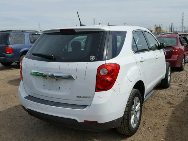 2GNALBEKXD1269397 - 2013 CHEVROLET EQUINOX LS WHITE photo 4