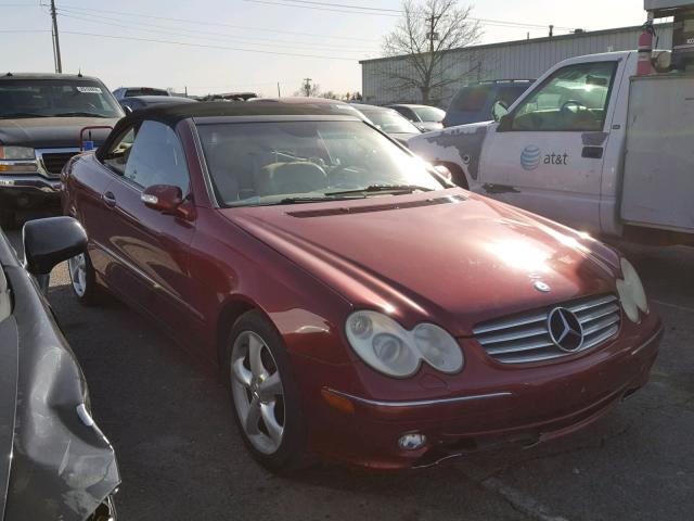 WDBTK65GX5T042194 - 2005 MERCEDES-BENZ CLK 320 RED photo 1