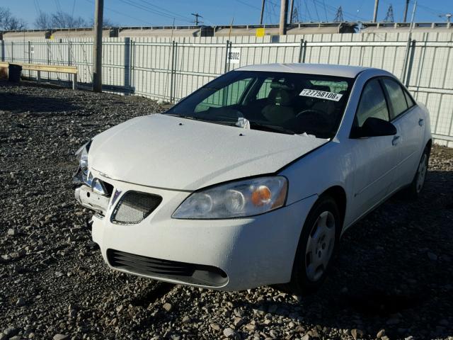 1G2ZF58B474186402 - 2007 PONTIAC G6 VALUE L WHITE photo 2