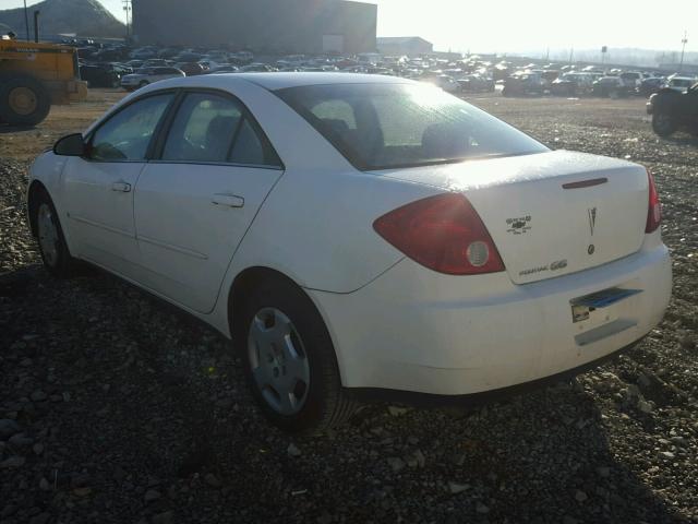 1G2ZF58B474186402 - 2007 PONTIAC G6 VALUE L WHITE photo 3