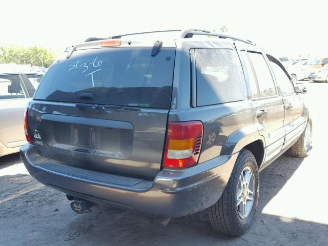 1J4GX48S34C132322 - 2004 JEEP GRAND CHER GRAY photo 4