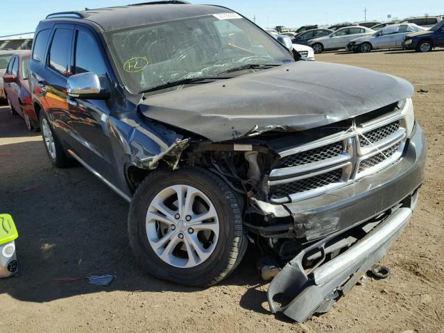 1D4RD4GG5BC729878 - 2011 DODGE DURANGO CR CHARCOAL photo 1