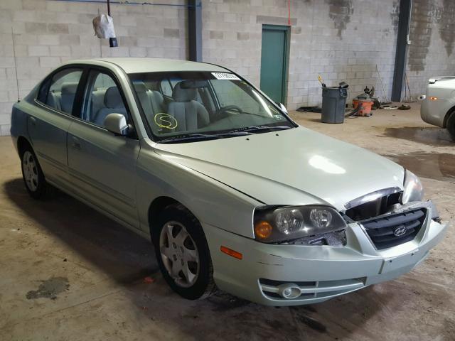 KMHDN46D14U907466 - 2004 HYUNDAI ELANTRA GL GREEN photo 1