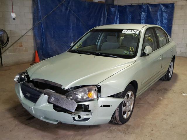 KMHDN46D14U907466 - 2004 HYUNDAI ELANTRA GL GREEN photo 2