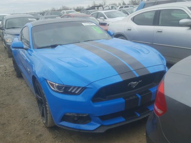 1FA6P8CF2H5281288 - 2017 FORD MUSTANG GT BLUE photo 1