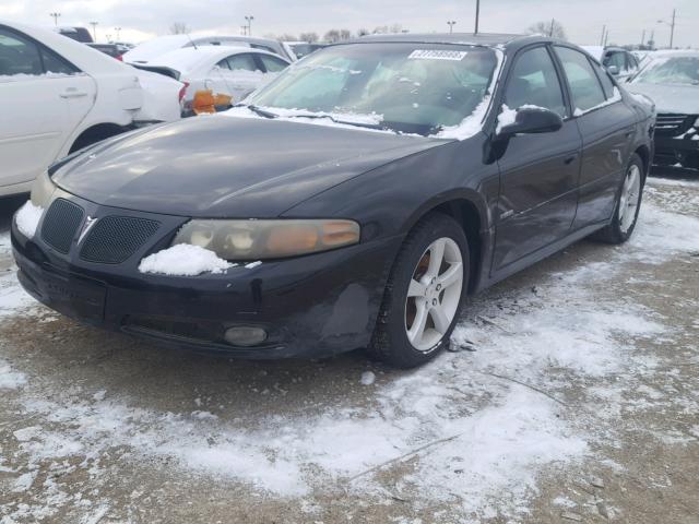 1G2HZ54Y34U255539 - 2004 PONTIAC BONNEVILLE BLACK photo 2