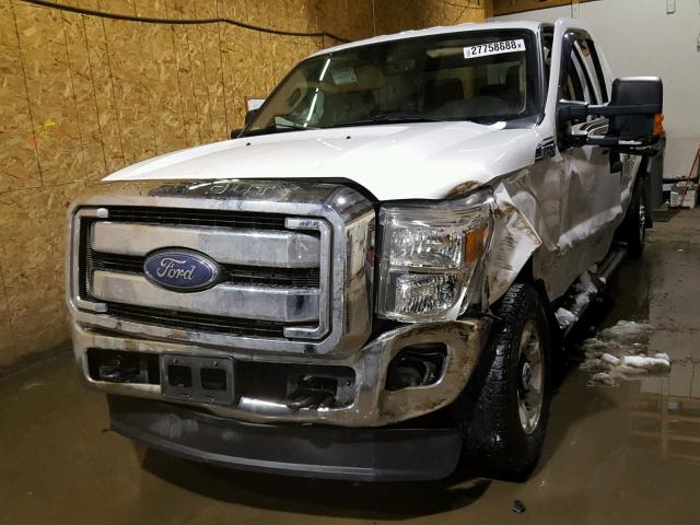 1FT7W2B65EEB66177 - 2014 FORD F250 SUPER WHITE photo 2