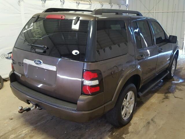 1FMEU63EX8UA46312 - 2008 FORD EXPLORER X BROWN photo 4