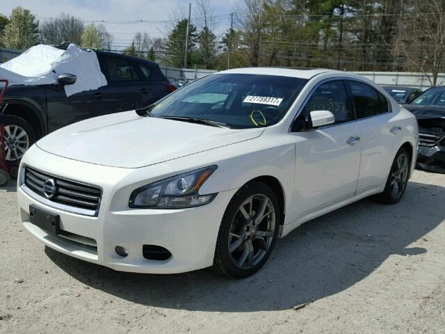 1N4AA5AP2DC844674 - 2013 NISSAN MAXIMA S/S WHITE photo 2