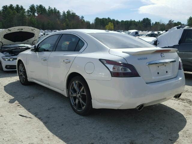 1N4AA5AP2DC844674 - 2013 NISSAN MAXIMA S/S WHITE photo 3