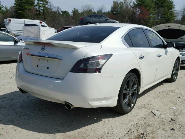 1N4AA5AP2DC844674 - 2013 NISSAN MAXIMA S/S WHITE photo 4