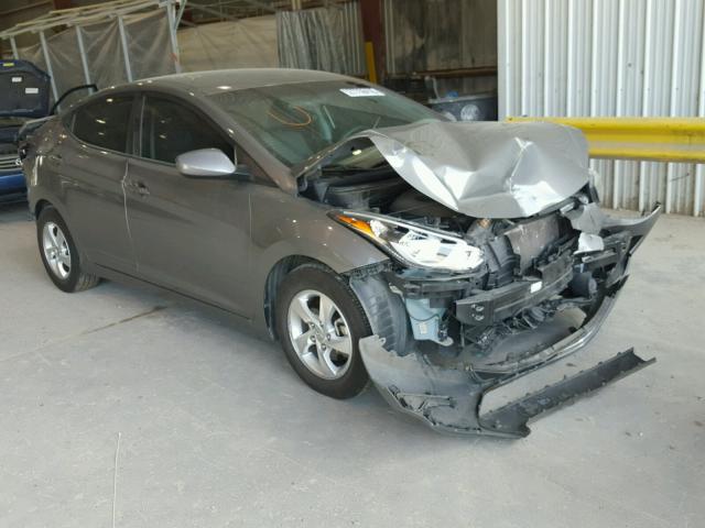 5NPDH4AE6EH474444 - 2014 HYUNDAI ELANTRA SE GRAY photo 1