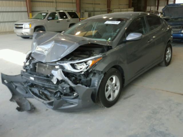 5NPDH4AE6EH474444 - 2014 HYUNDAI ELANTRA SE GRAY photo 2