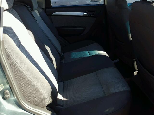 KL1TD6DE2AB129980 - 2010 CHEVROLET AVEO LS BLUE photo 6