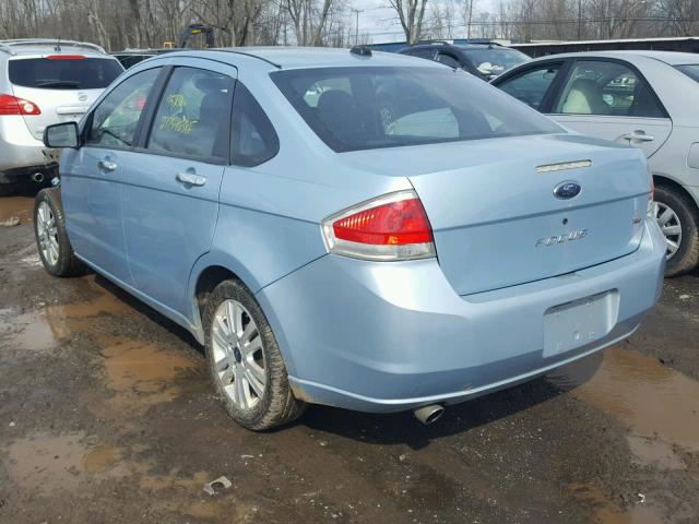 1FAHP35N58W183561 - 2008 FORD FOCUS SE BLUE photo 3