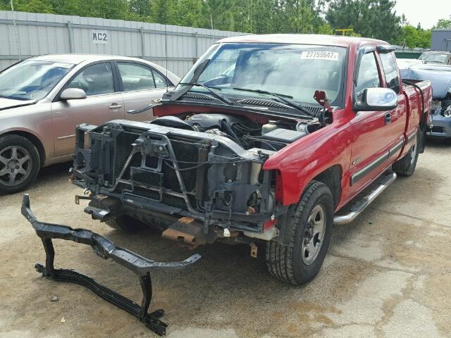 2GCEC19V721146145 - 2002 CHEVROLET SILVERADO RED photo 2