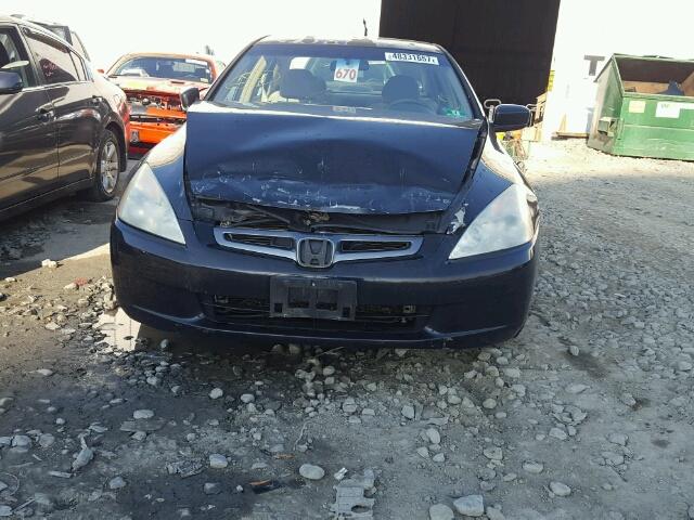 1HGCM66345A069346 - 2005 HONDA ACCORD LX BLACK photo 9