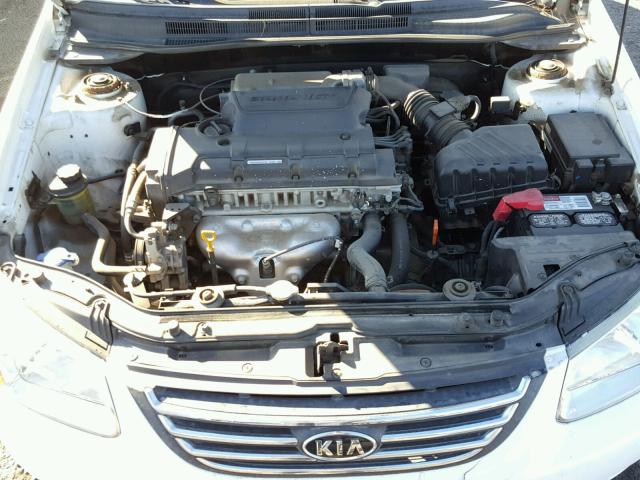 KNAFE122785580617 - 2008 KIA SPECTRA EX WHITE photo 7