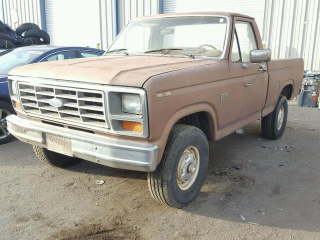 1FTEF14Y5FPA15846 - 1985 FORD F150 BROWN photo 2